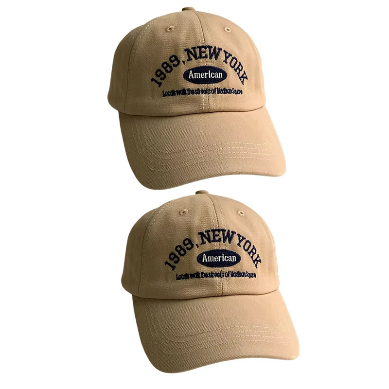 Korean Retro Baseball Cap – Unisex Embroidered Street Style Hat