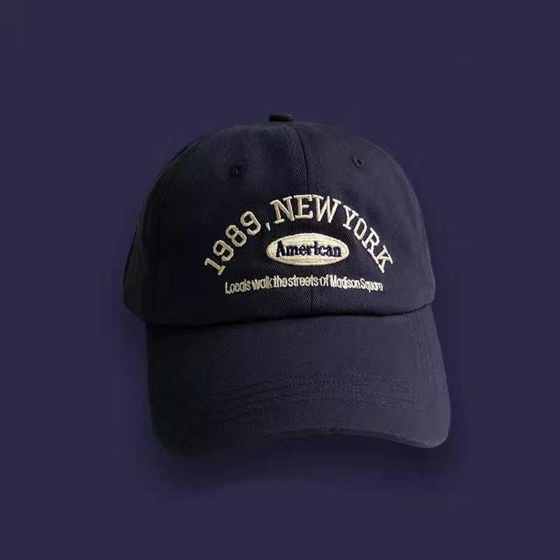 Korean Retro Baseball Cap – Unisex Embroidered Street Style Hat