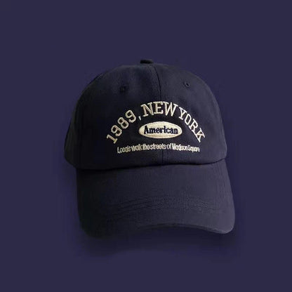 Korean Retro Baseball Cap – Unisex Embroidered Street Style Hat