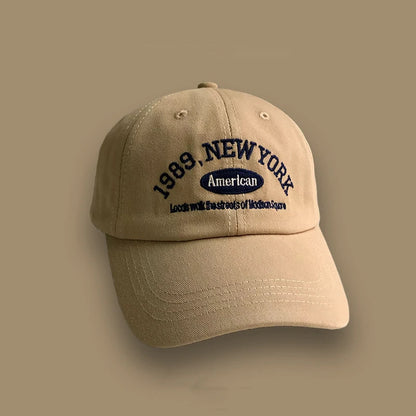 Korean Retro Baseball Cap – Unisex Embroidered Street Style Hat