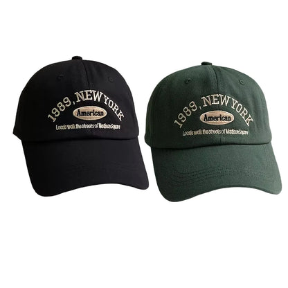 Korean Retro Baseball Cap – Unisex Embroidered Street Style Hat