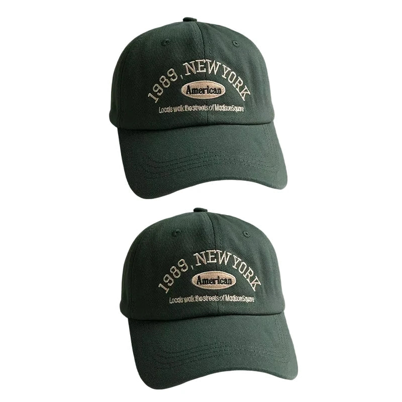 Korean Retro Baseball Cap – Unisex Embroidered Street Style Hat